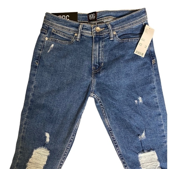 NWT BDG DISTRESSED SKINNY STRETCH JEANS MEN’S SIZE 30x30 - Picture 2 of 7